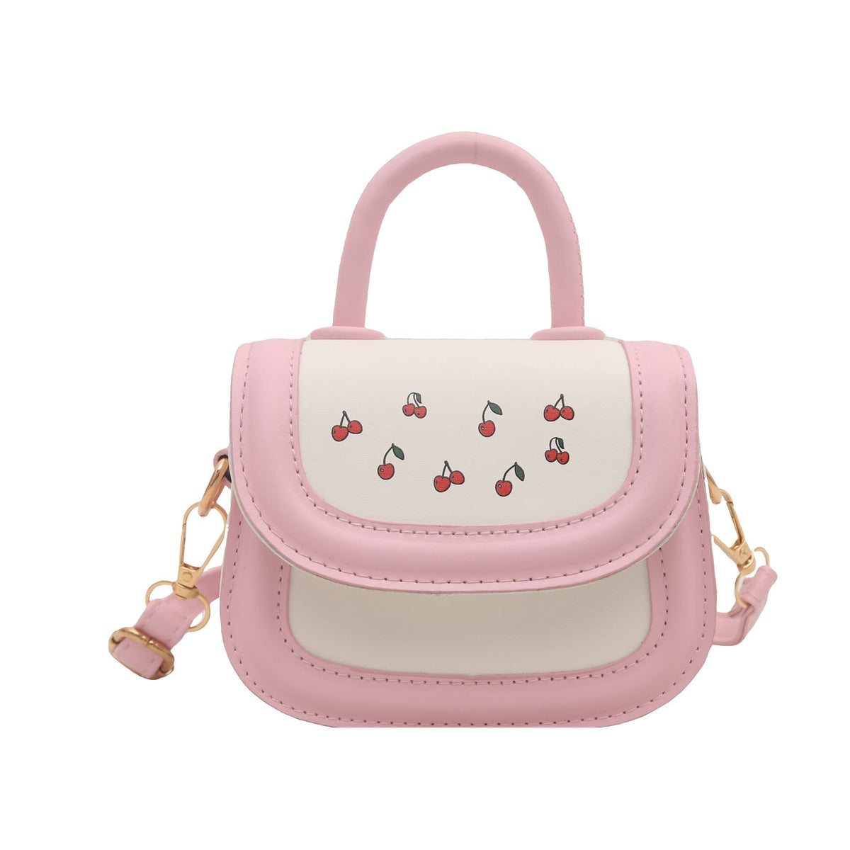Damen stilvolle Mini-Handtasche mit fruchtigem Kirschmotiv