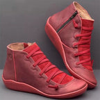 Damen High-Top Sneaker mit trendigem Schnür- und Reißverschlussdesign