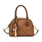 Damen Mini-Handtasche mit verspieltem Anhänger