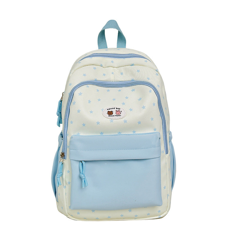 Stern-Druck Mehrfach-Taschen Rucksack