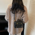 Damen Mini-Handtasche mit strukturiertem Design und abnehmbarem Schulterriemen