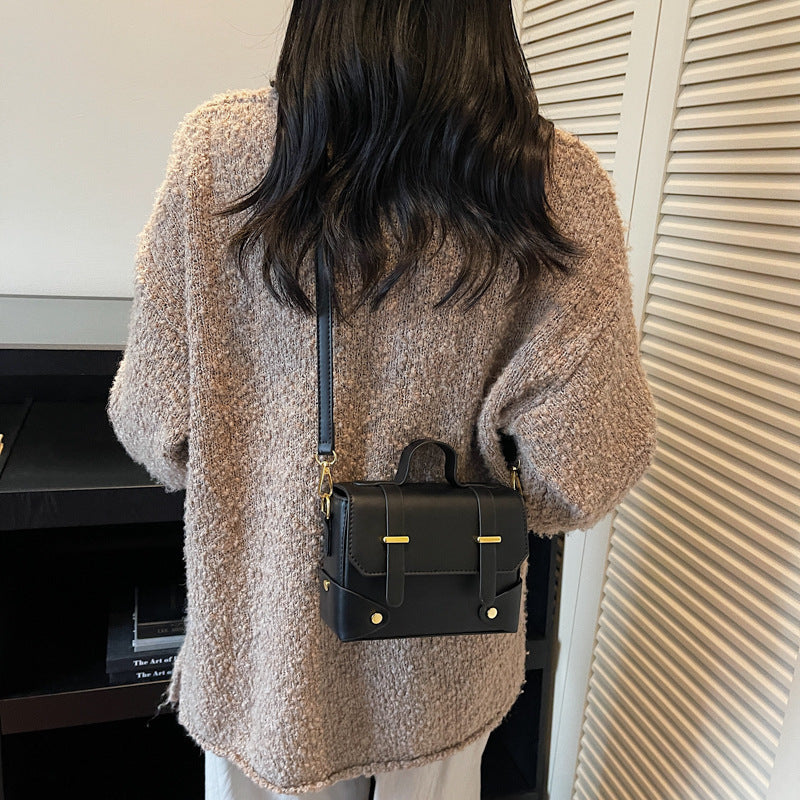 Damen Mini-Handtasche mit strukturiertem Design und abnehmbarem Schulterriemen