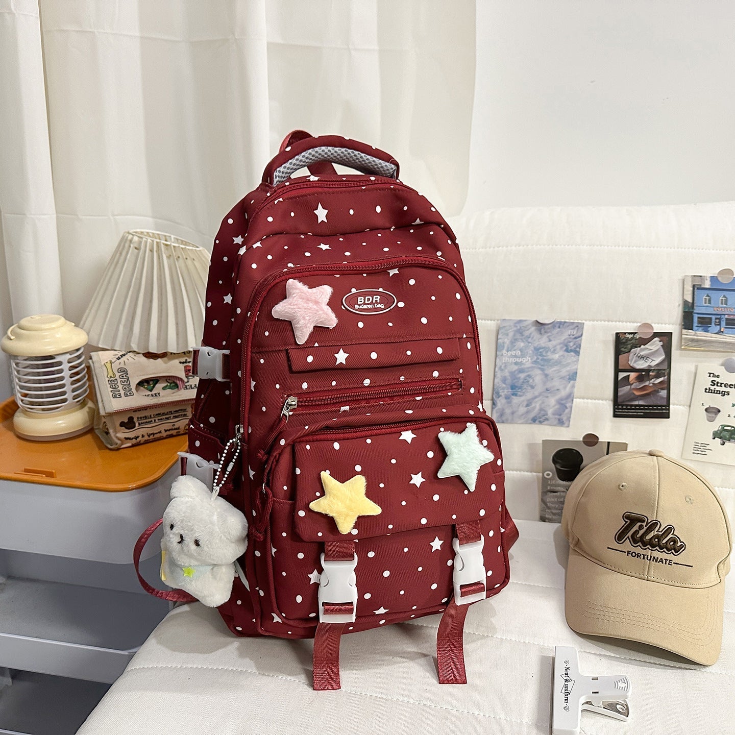 Sternmuster Multi-Compartt Rucksack