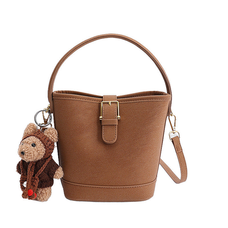 Frauen Hobo- und Mini-Handtaschen-Set mit verspieltem Anhänger