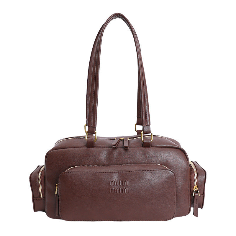 Damen elegante Schultertasche mit praktischem Organizer