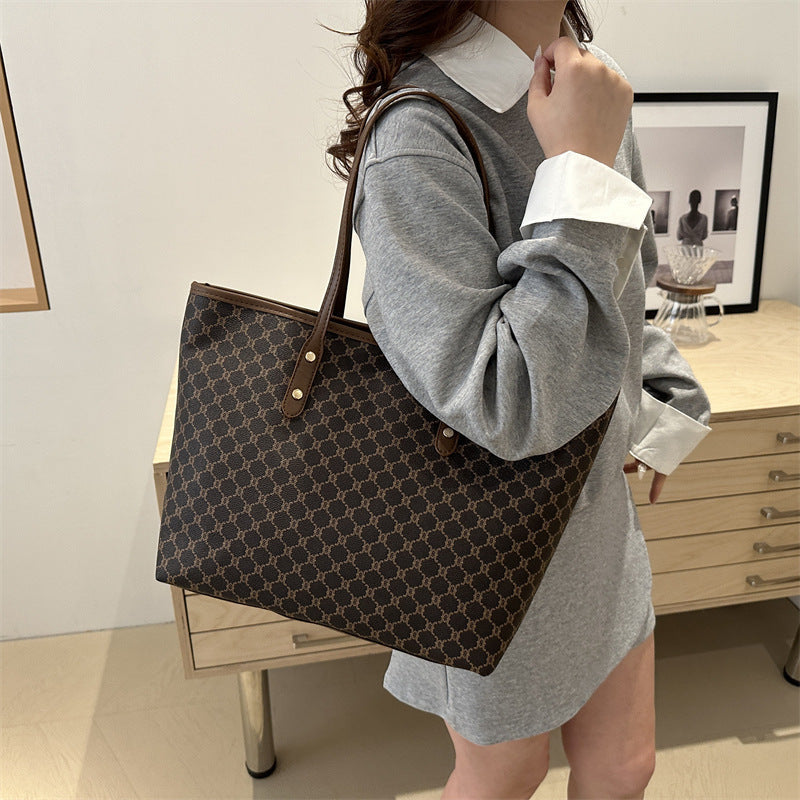 Damen elegante Tragetasche mit geometrischem Muster