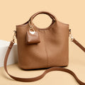 Damen elegante Handtasche mit strukturiertem Design und abnehmbarem Mini-Organizer