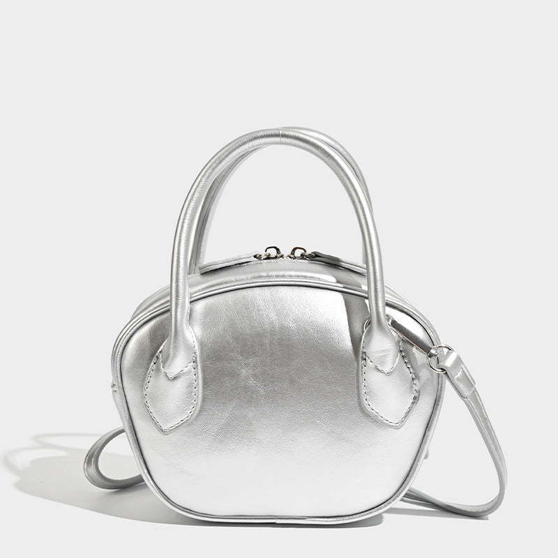 Damen Mini-Handtasche mit luxuriösen Lederakzenten