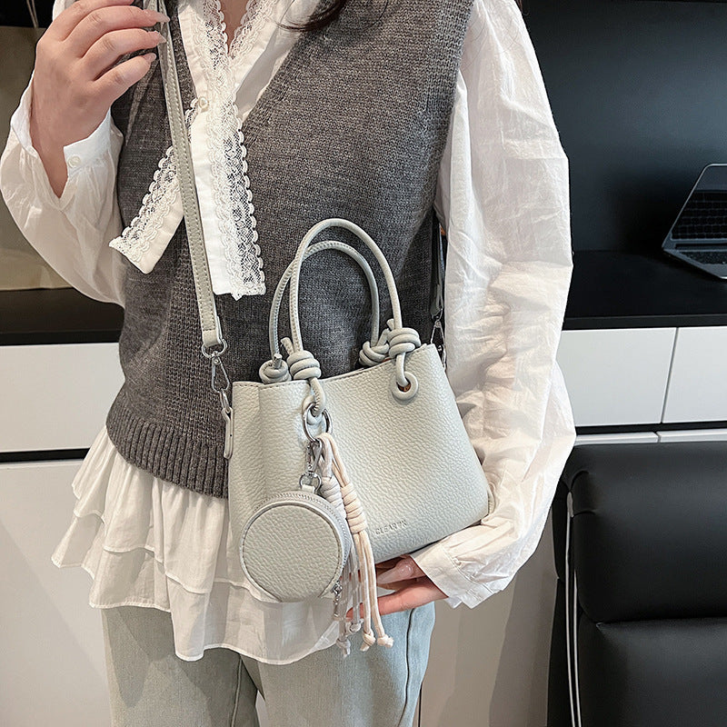 Damen Minihandtasche mit abnehmbarem Münzbeutel