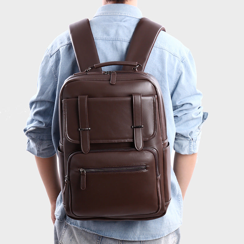 Leder Laptop Rucksack Emma Tasche