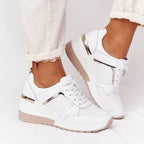 Damen modische Sneaker mit atmungsaktivem Obermaterial und stabiler Sohle