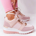 Damen modische Sneaker mit atmungsaktivem Obermaterial und stabiler Sohle
