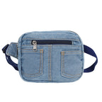 Kompakte Denim Umhängetasche