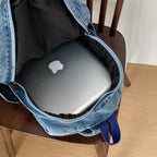 Künstlerischer Denim-Rucksack