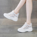 Damen Sport Sneakers mit atmungsaktivem Mesh-Obermaterial und robuster Gummisohle