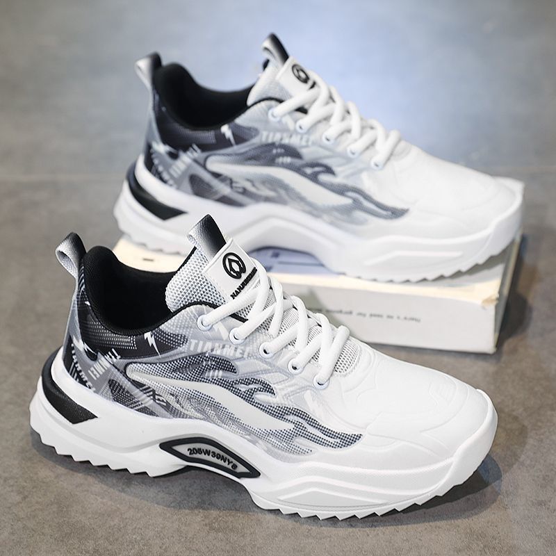 Damen Sport Sneakers mit modernem grafischem Design und rutschfester Sohle
