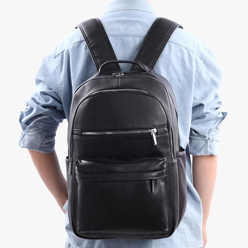 Stilvolle Texturierte Leder Rucksack Emma Tasche