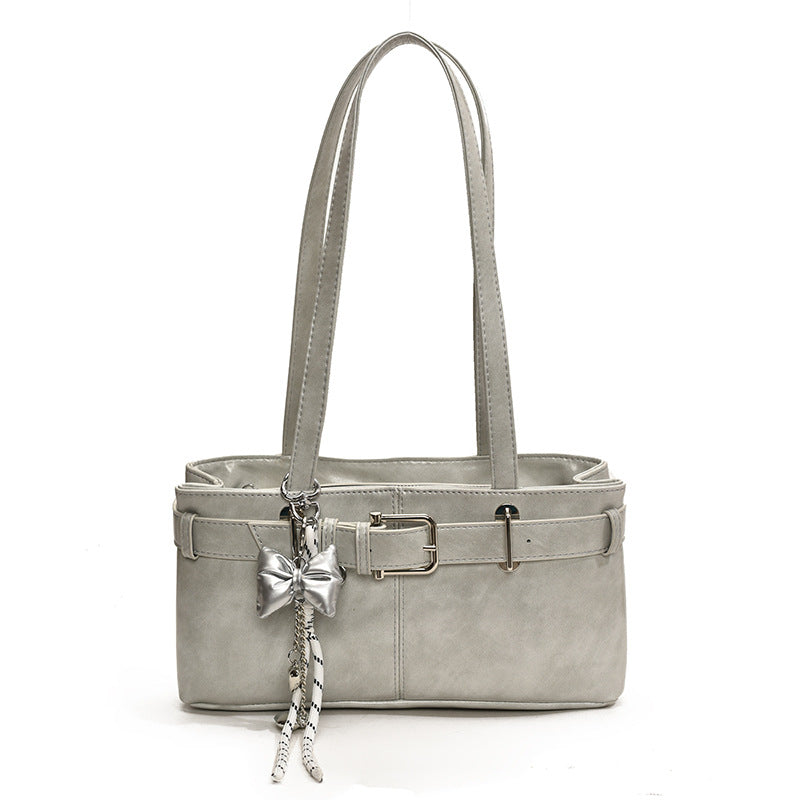 Damen Mini-Handtasche mit abnehmbarem Charm