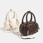 Damen Mini-Handtasche mit verspieltem Kordelzug und eleganten Akzenten