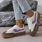 Damen Sport Sneakers mit stylischem Farbkontrast und rutschfester Sohle
