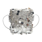 Damen Schultertasche mit glitzerndem Paillettendesign