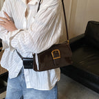 Damen Schultertasche mit abnehmbarem Trageriemen und eleganter Verschluss