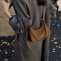 Damen modische Schultertasche im Vintage-Look mit Kettenriemen