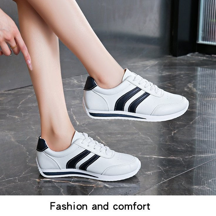 Damen klassische Sneaker mit stylischen Streifen