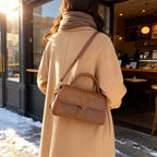Damen Leder Handtasche mit abnehmbarem Schulterriemen