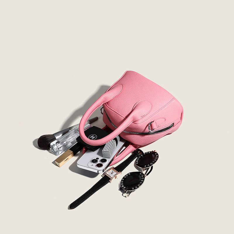 Damen Mini-Handtasche mit strukturiertem Äußeren und abnehmbarem Schulterriemen
