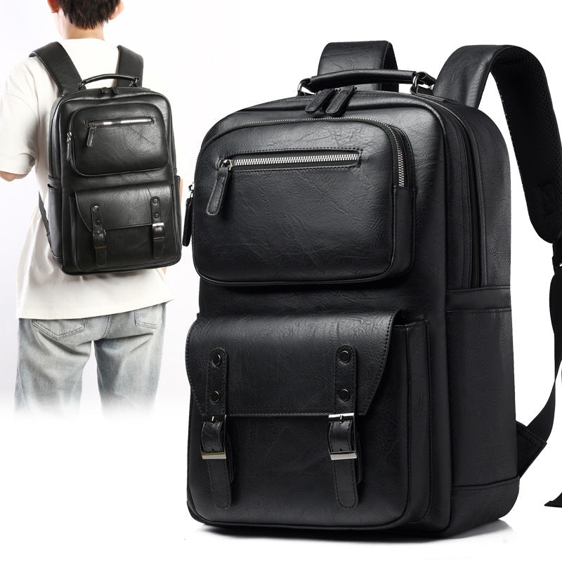 Stylischer Mehrzweck-Leder-Rucksack