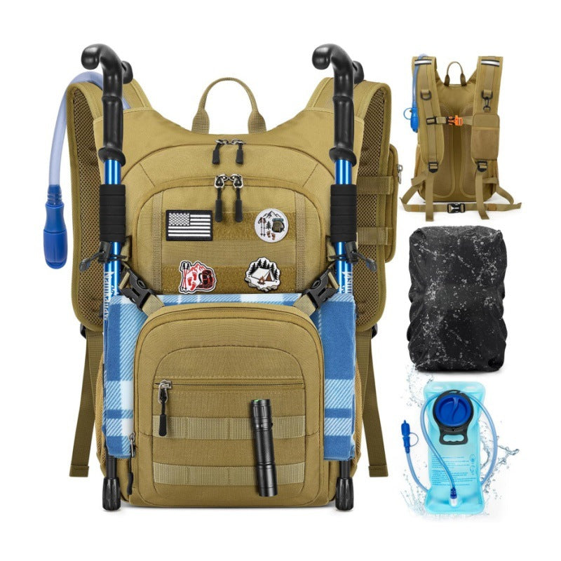 Multifunktionaler Outdoor-Rucksack mit integrierter Trinkblase und ergonomischem Design