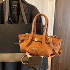 Damen trendige Hobo-Tasche aus hochwertigem Wildleder