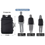 Multifunktionaler Reiserrucksack mit integrierten Stauraumfächern und ergonomischem Design
