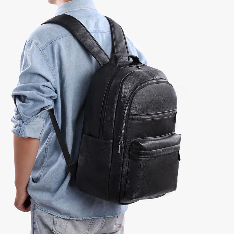 Stilvolle Texturierte Leder Rucksack Emma Tasche