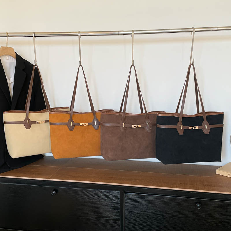 Frauen vielseitige Tote-Bag aus weichem Wildleder