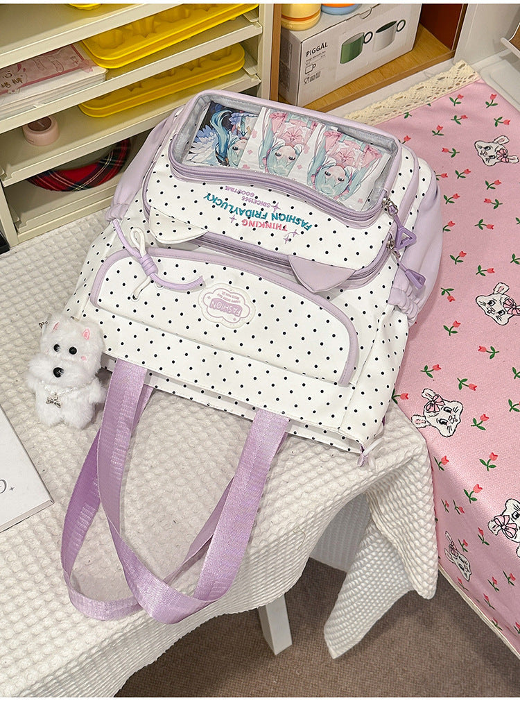 Lässiger Stilvoller Tote Schulrucksack