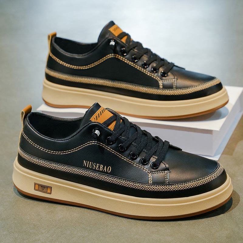 Stylische Ledersneaker für Damen mit bequemer Dämpfung und rutschfester Sohle
