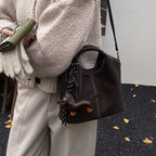 Damen flexible Hobo-Tasche mit abnehmbarem Mini-Portemonnaie