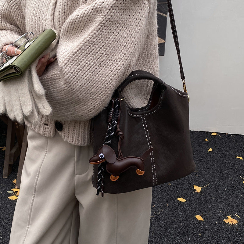Damen flexible Hobo-Tasche mit abnehmbarem Mini-Portemonnaie