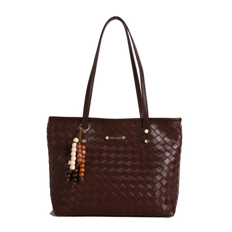 Damen elegante geflochtene Tote Bag
