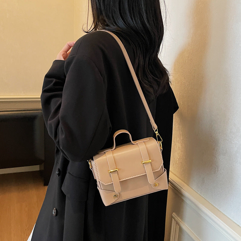 Damen Mini-Handtasche mit strukturiertem Design und abnehmbarem Schulterriemen