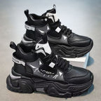 Stylische High-Top-Sportsneaker für Frauen mit einer trendigen Kappenzehe und rutschfester Sohle