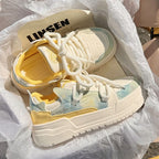 Damen modische Sneakers mit innovativem Plattformdesign und atmungsaktiver Obermaterial-Hybridstruktur