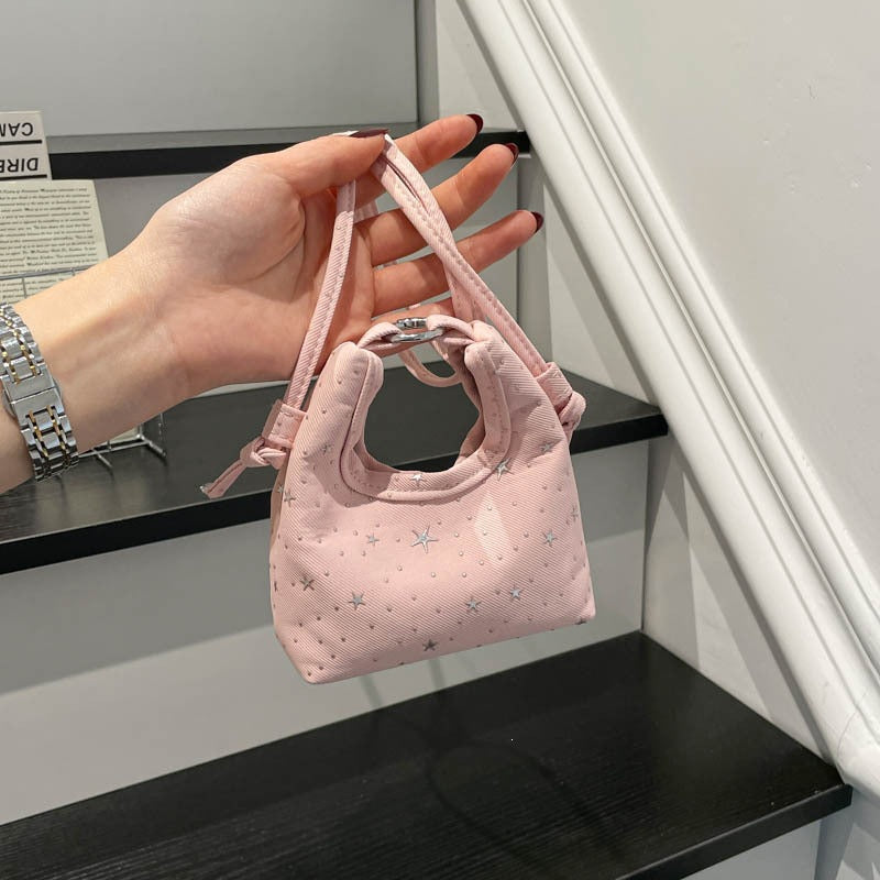 Frauen Mini Crossbody Tasche mit Sternmuster