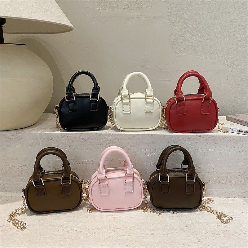 Damen Mini-Handtasche mit abnehmbarem Kettenriemen und elegantem Design