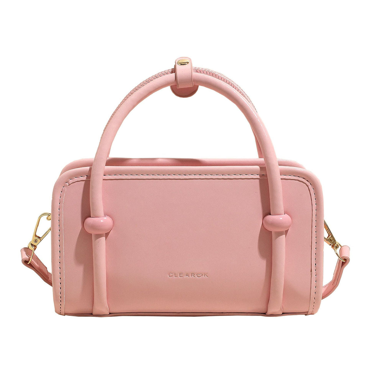 Damen Mini-Handtasche mit süßem Bärenanhänger