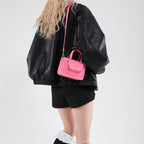Damen elegante Mini-Handtasche mit praktischen Fächern