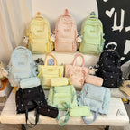 Multifunktionaler Schulrucksack und Tragetaschen-Bundle