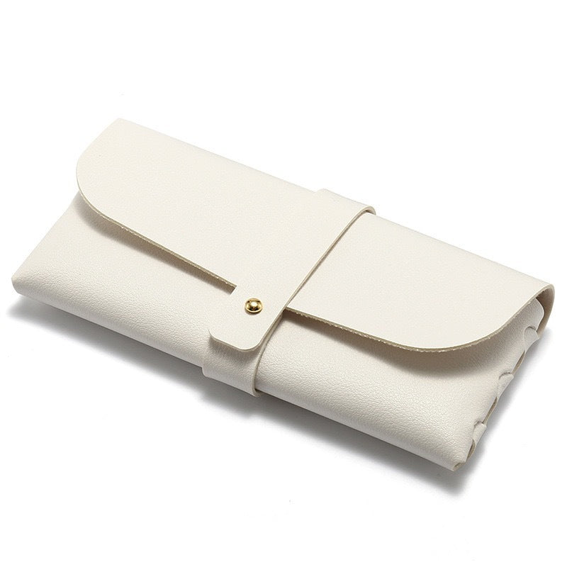Faltbare Premium-Softleder-Sonnenbrillenrolle Tasche